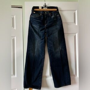 AE77 premium stovepipe Jean size 2 short brand new with tags medium tinted.